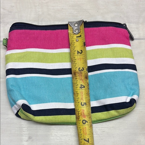 Thirty-one Mini Zipper Pouch Purse Cosmetic Bag in "Preppy Pop" - Picture 4 of 6